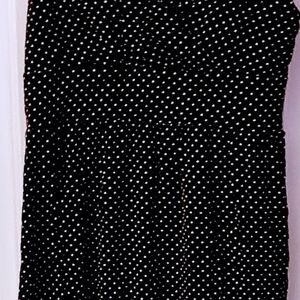 Merona Size Small Black And White Polka Dots Dress. Very Good Condition.